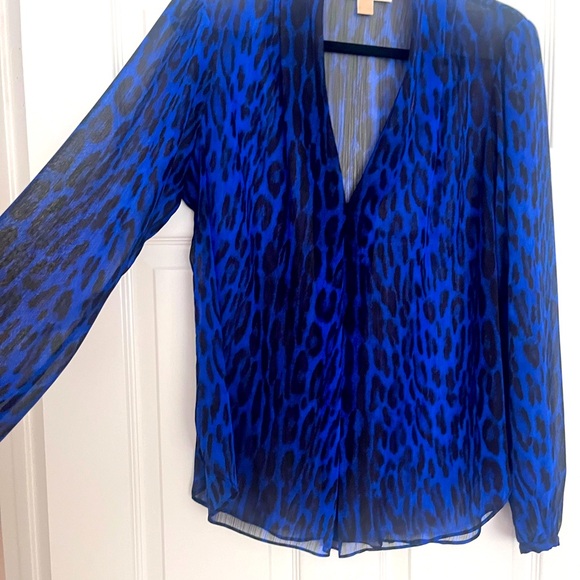 MICHAEL Michael Kors sheer animal print blouse - Picture 3 of 4